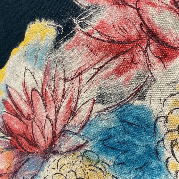 LUCKY BRAND Y2K Vintage Watercolor Floral Hoodie - Picture 4 of 13